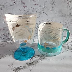 Starbucks Korea 2021 under the sea glass cup & mug set
